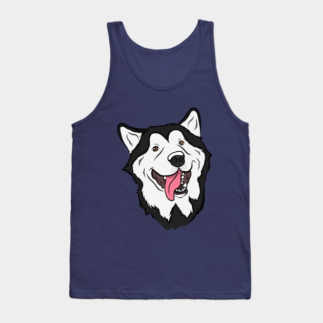 Alaskan Malamute Tank Top by rmcbuckeye